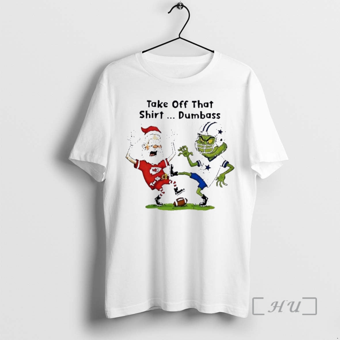 Trending Santa Claus Kansas City Chiefs X Grinch Dallas Cowboys Take Off That Dumbass Premium T-Shirts, Hoodie, Sweatshirt