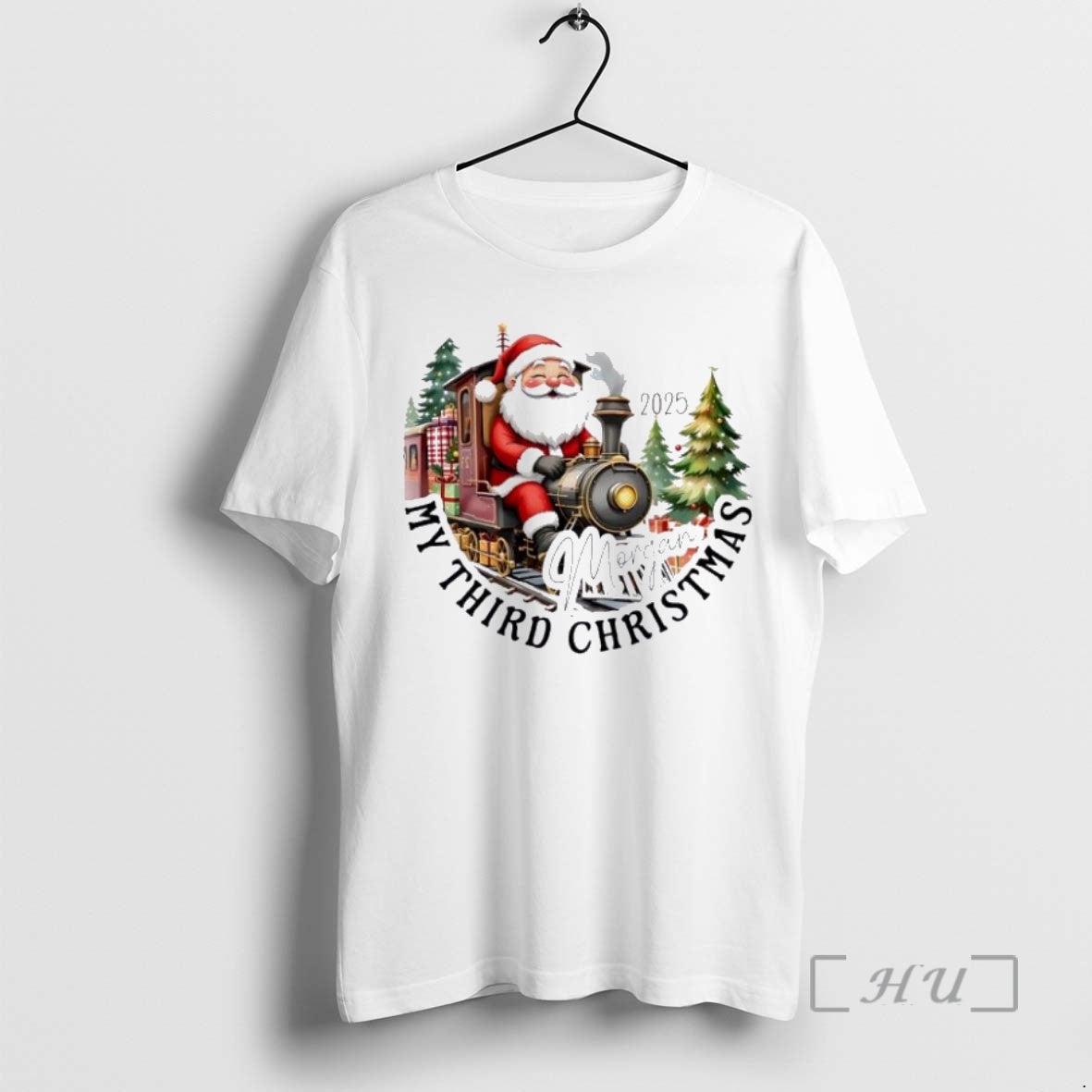 Trending Santa Claus My Third Christmas Personalized Ornaments White T-Shirts, Hoodie, Sweatshirt | InkNestWear.com