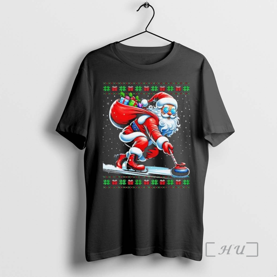 Trending Santa Curling Ugly T-Shirts, Hoodie, Sweatshirt