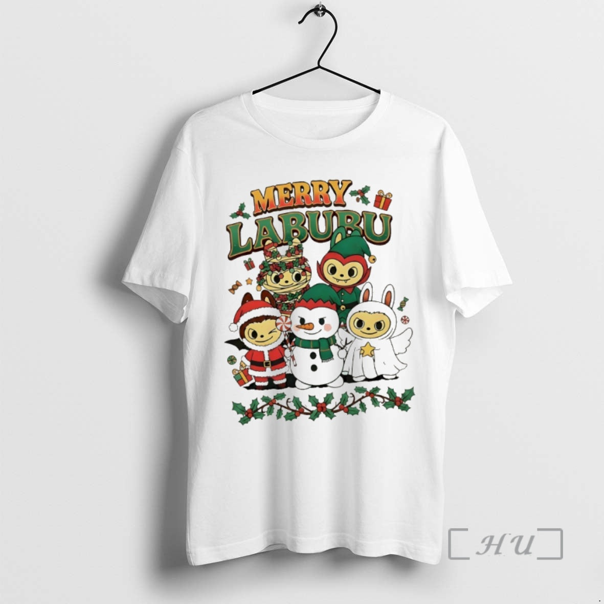 Trending Santa Labubu Merry Labubu Christmas T-Shirts, Hoodie, Sweatshirt | InkNestWear.com