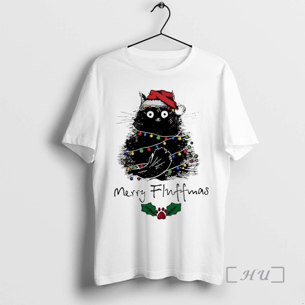 Trending Santa Cat Merry Fluffmas T-Shirts, Hoodie, Sweatshirt
