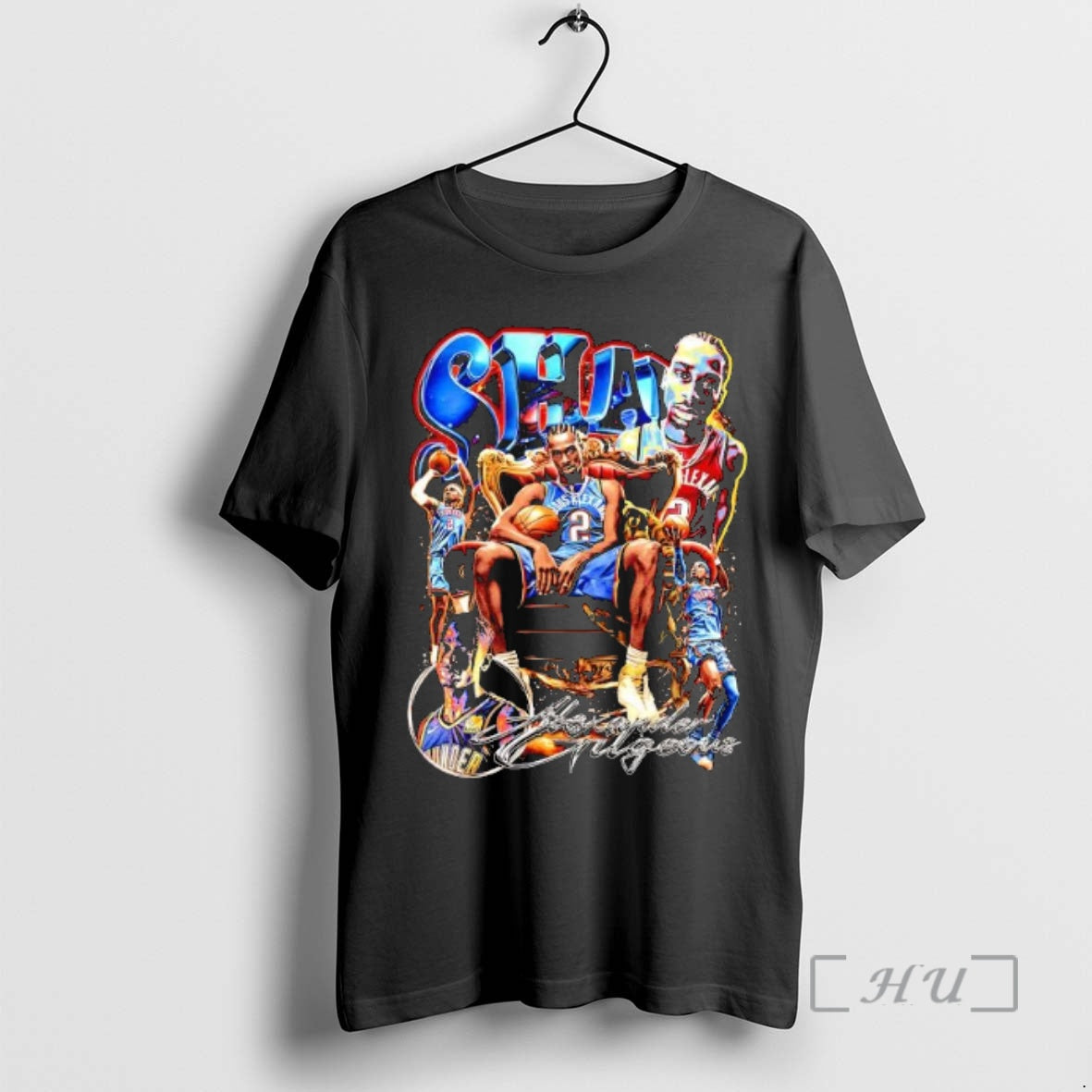 Trending Shai Gilgeous Alexander Of The Oklahoma City Thunder Graphic T-Shirts, Hoodie, Sweatshirt | InkNestWear.com