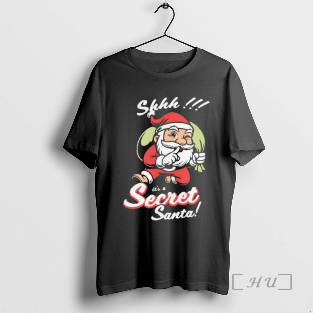 Trending Shhh Its A Secret Santa Christmas T-Shirts, Hoodie, Sweatshirt | InkNestWear.com