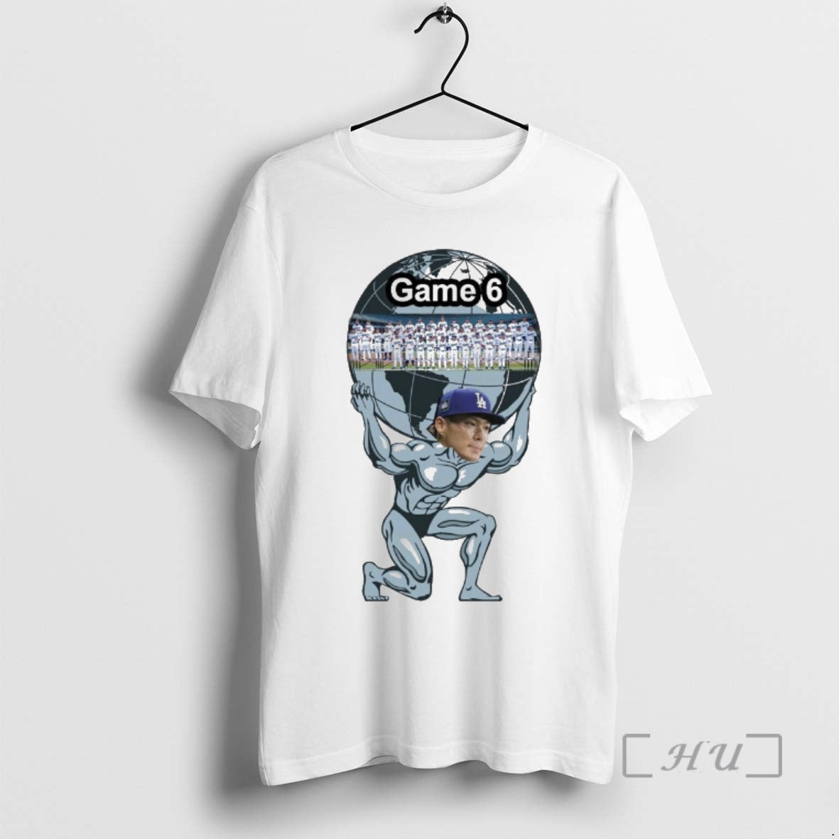 Trending Shohei Ohtani Los Angeles Dodgers Mlb Figure Atlas Game 6 Meme T-Shirts, Hoodie, Sweatshirt | InkNestWear.com