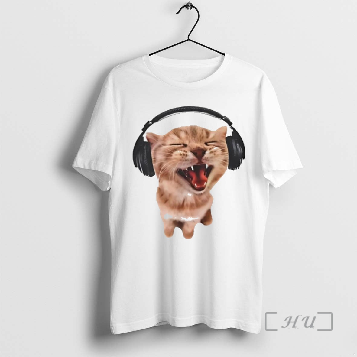 Trending Silly Cat With Headphones Meme T-Shirts, Hoodie, Sweatshirt | InkNestWear.com
