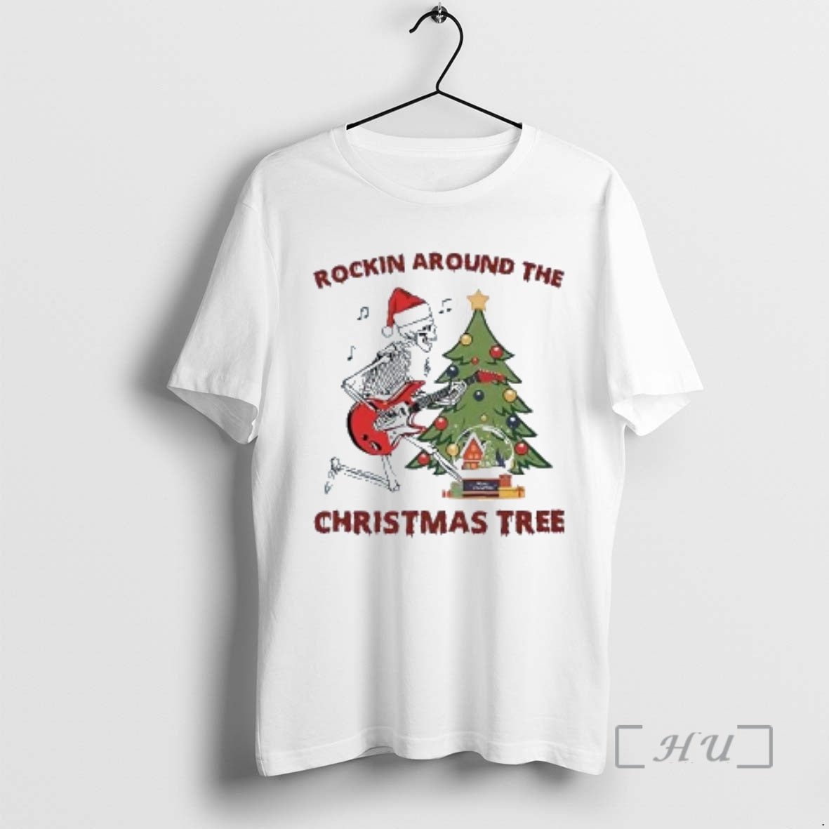 Trending Skeleton Rockin Around The Christmas Tree T-Shirts, Hoodie, Sweatshirt | InkNestWear.com