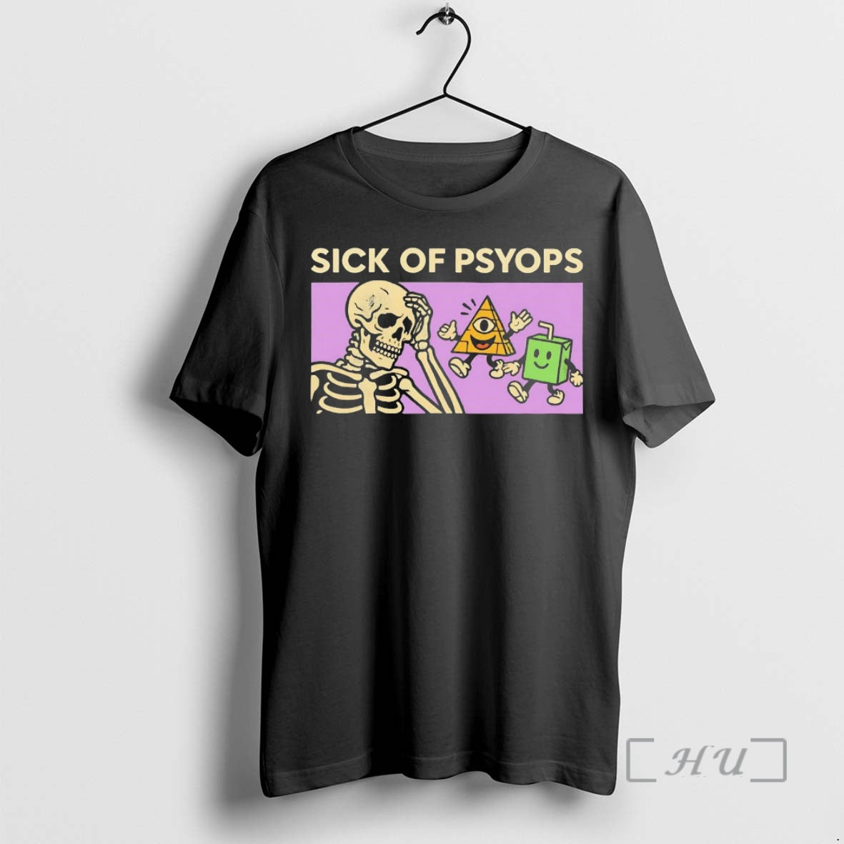 Trending Skeleton Sick Of Psyops T-Shirts, Hoodie, Sweatshirt | InkNestWear.com