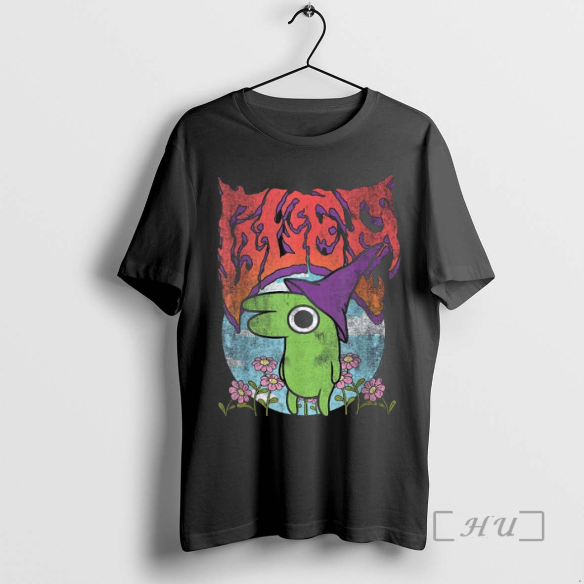 Trending Smiling Friends Glep Vintage Heavy Metal Flowers Cartoon T-Shirts, Hoodie, Sweatshirt | InkNestWear.com