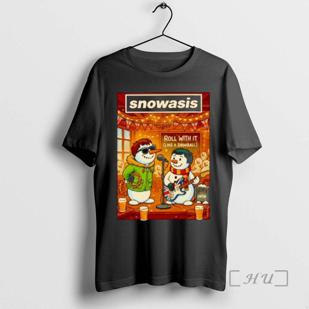 Trending Snowasis Roll With It Like A Snowball Christmas Ornaments T-Shirts, Hoodie, Sweatshirt | InkNestWear.com