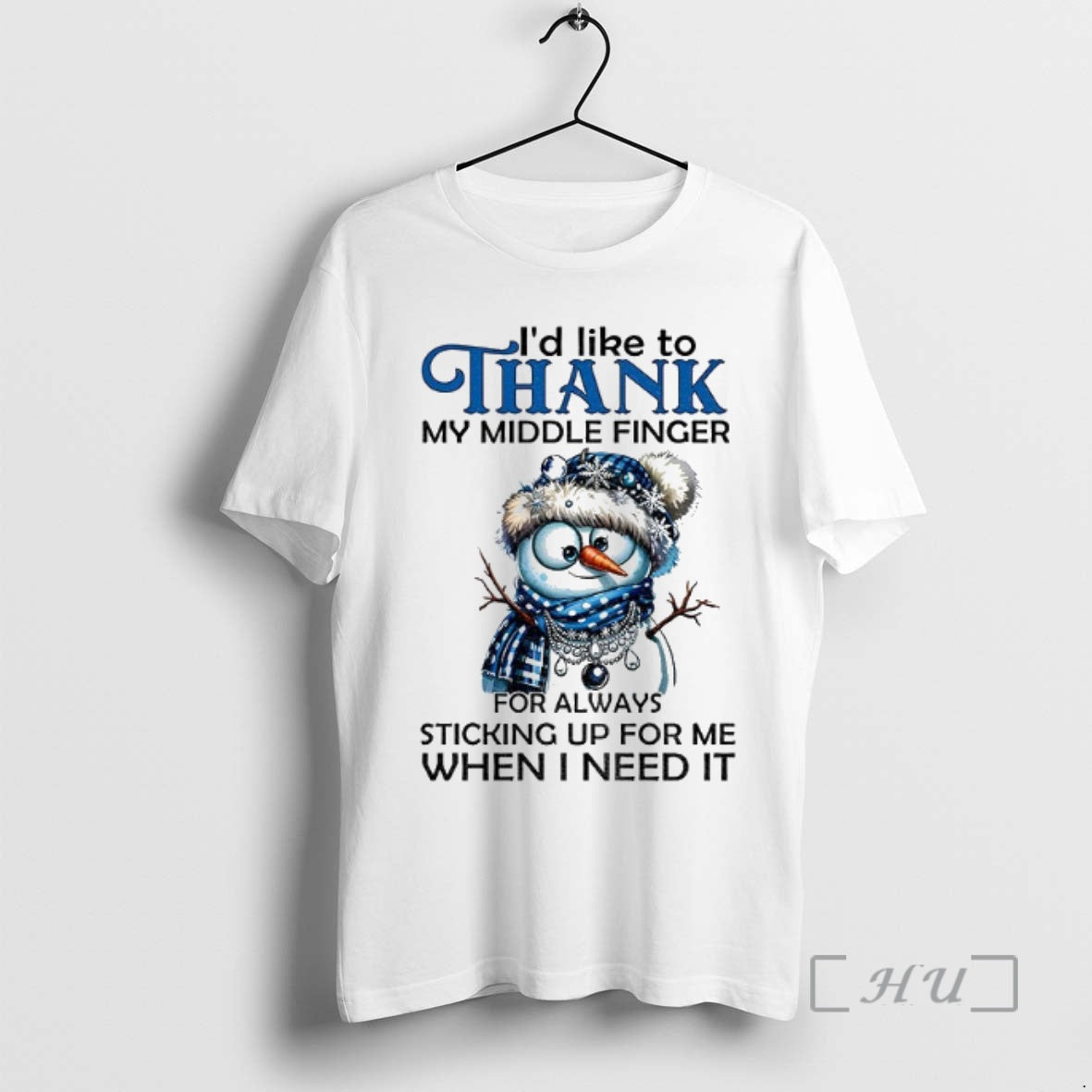 Trending Snowman Id Like To Thank My Middle Finger For Always Sticking Up For Me T-Shirts, Hoodie, Sweatshirt