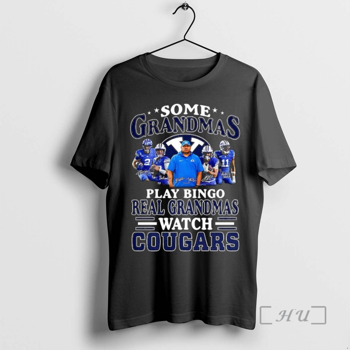 Trending Some Grandmas Play Bingo Real Grandmas Watch Cougars Football Lover Signature T-Shirts, Hoodie, Sweatshirt