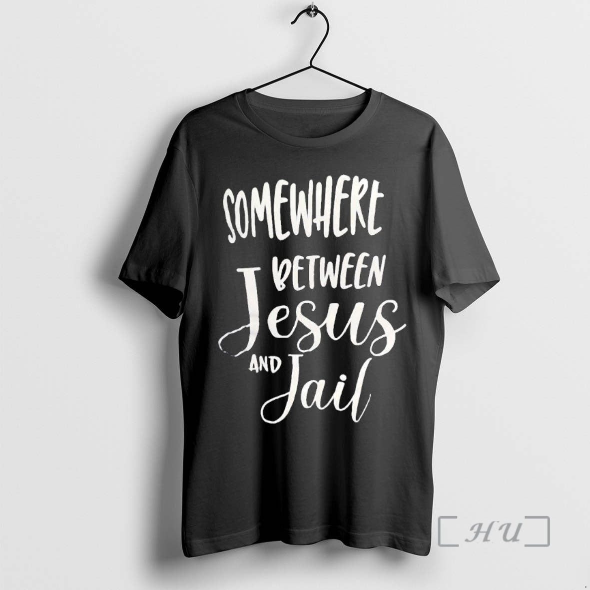 Trending Somewhere Between Jesus And Jail T-Shirts, Hoodie, Sweatshirt | InkNestWear.com
