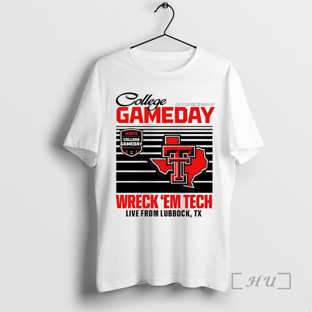 Trending Texas Tech Red Raiders Football College Gameday Live From Lubbock Wreck Em Tech Premium T-Shirts, Hoodie, Sweatshirt