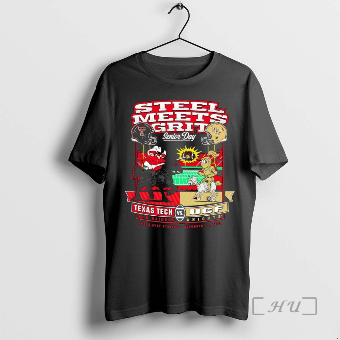 Trending Texas Tech Red Raiders Vs Ucf Knights Steel Meets Grit Senior Day 2025 Premium T-Shirts, Hoodie, Sweatshirt