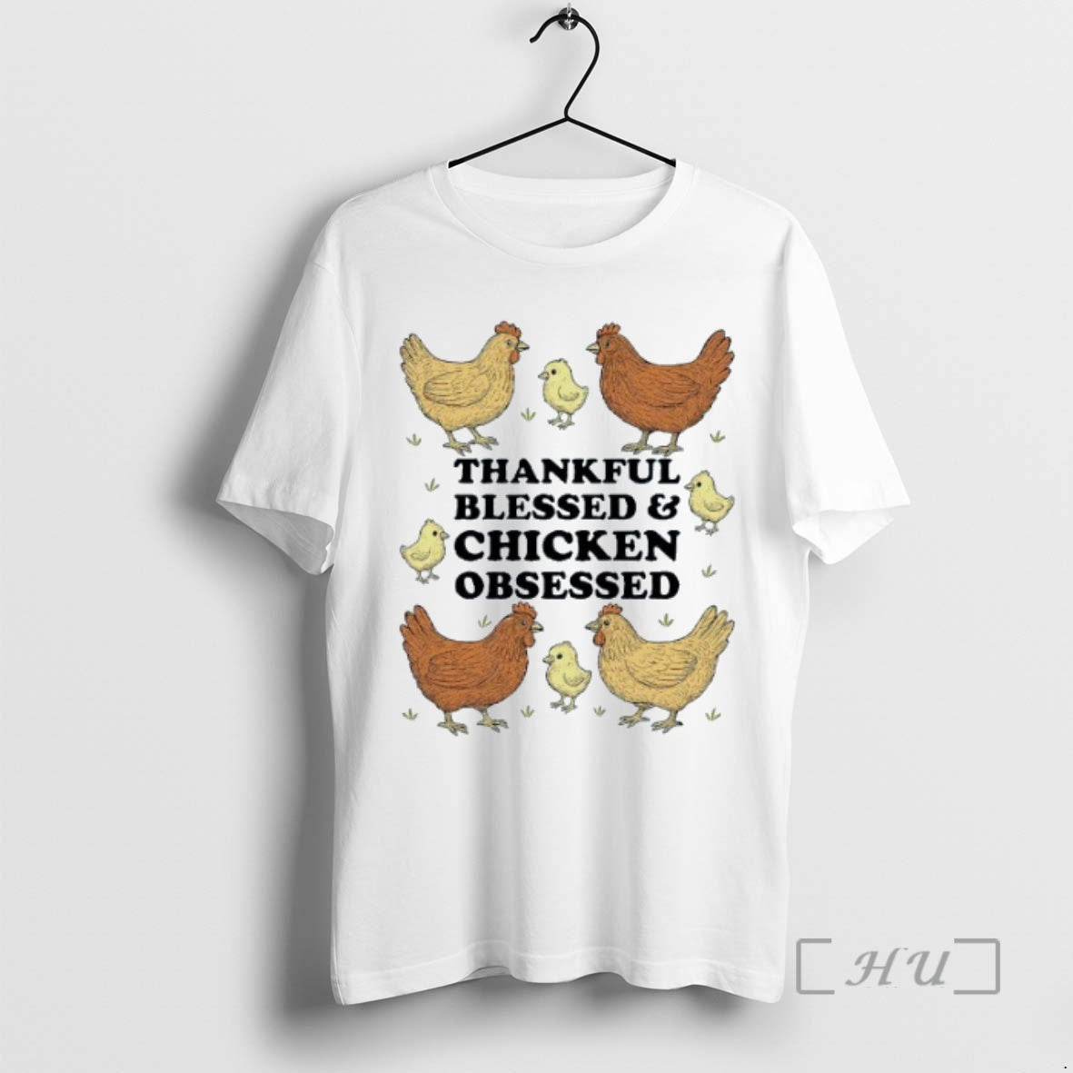 Trending Thankful Blessed And Chicken Obsessed T-Shirts, Hoodie, Sweatshirt | InkNestWear.com