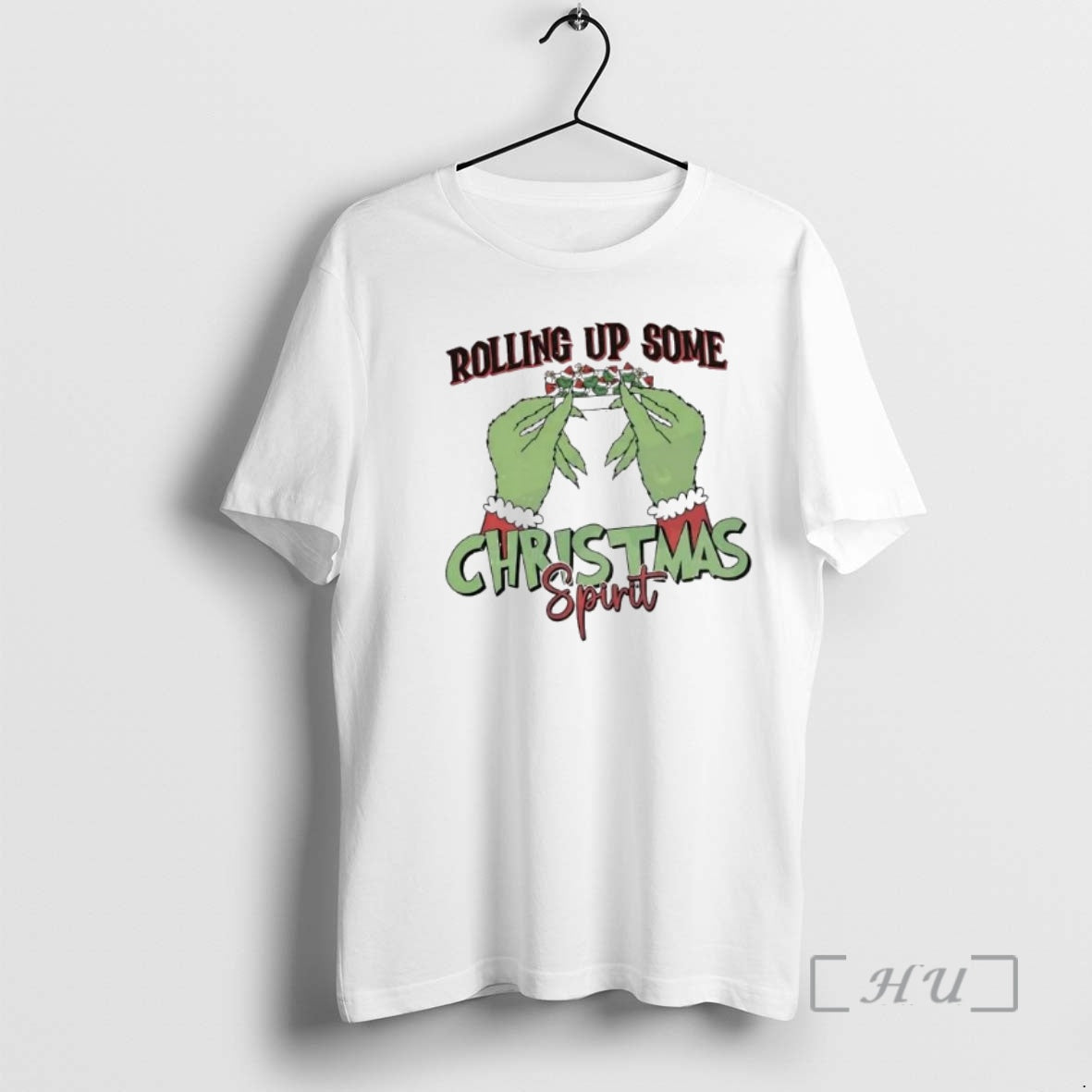 Trending The Grinch Rolling Up Some Christmas Spirit T-Shirts, Hoodie, Sweatshirt | InkNestWear.com