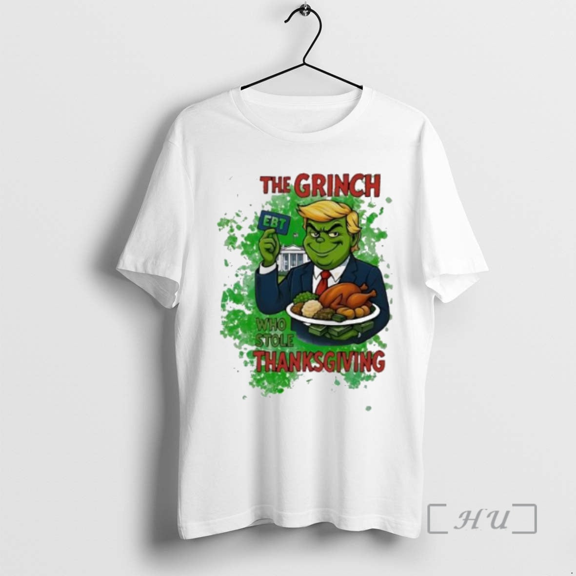 Trending The Grinch Trump Who Stole Thanksgiving Ebt T-Shirts, Hoodie, Sweatshirt | InkNestWear.com