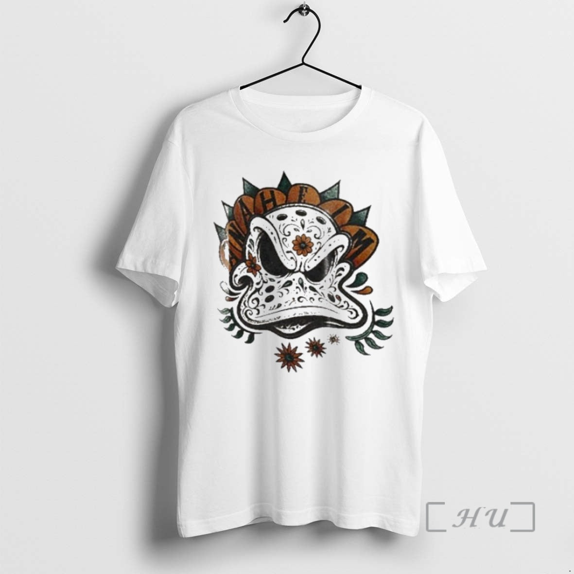 Trending The Pond Press X Anaheim Ducks Dia De Los Muertos Day Of The Dead T-Shirts, Hoodie, Sweatshirt | InkNestWear.com