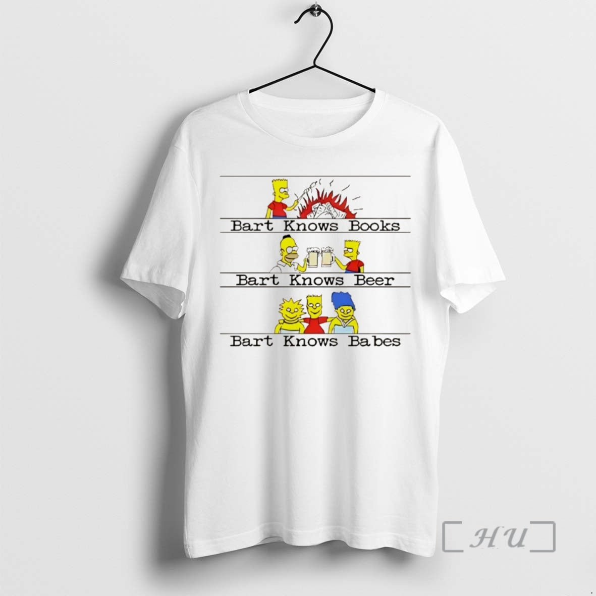 Trending The Simpsons Bart Knows Books Bart Knows Beer Bart Knows Babes Christmas Premium T-Shirts, Hoodie, Sweatshirt