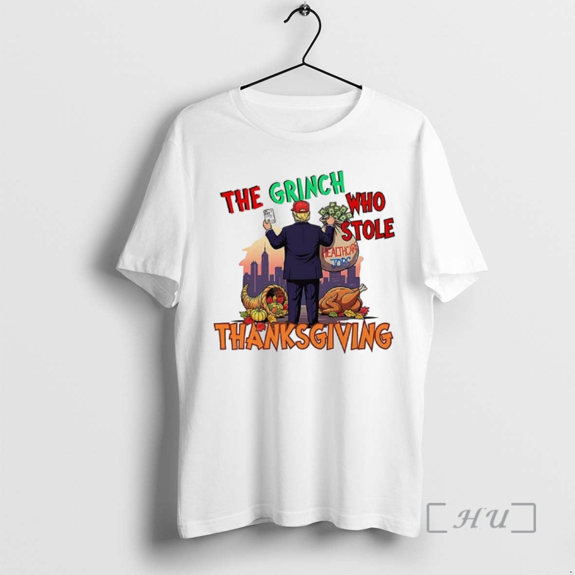 Trending The Grinch Stole Thanksgiving Trump T-Shirts, Hoodie, Sweatshirt | InkNestWear.com