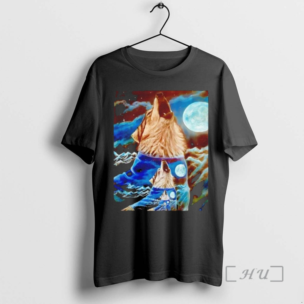Trending Travis Chapman Wolf And Moon T-Shirts, Hoodie, Sweatshirt | InkNestWear.com