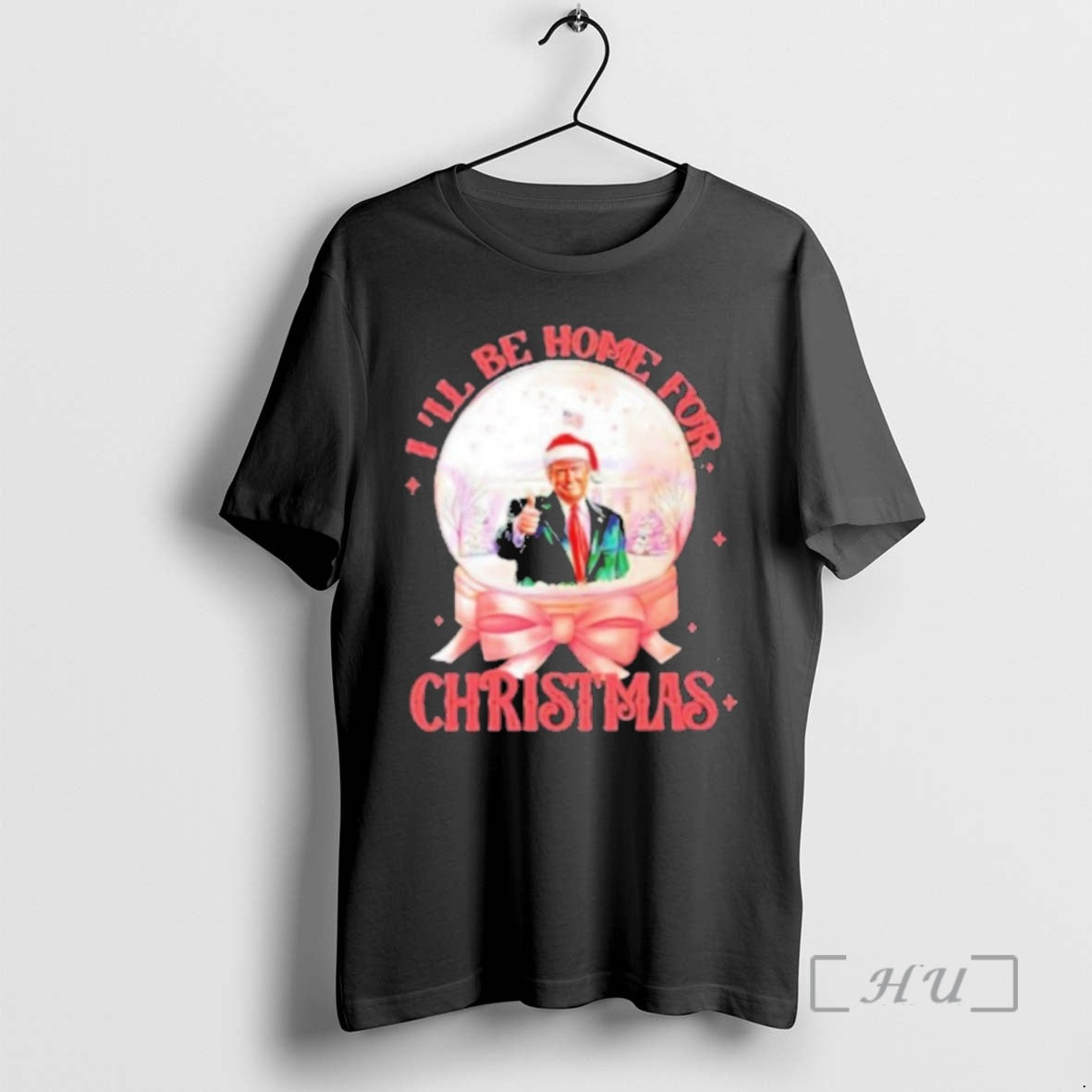 Trending Trump Ill Be Home For Christmas White House Black T-Shirts, Hoodie, Sweatshirt | InkNestWear.com