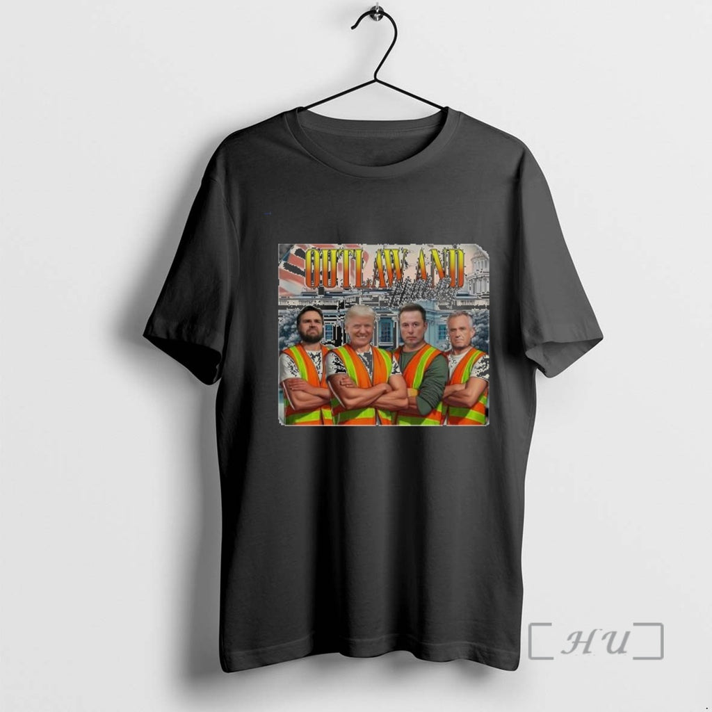 Trending Trump Vance Musk Kenedy The Outlaw And The Hillbilly T-Shirts, Hoodie, Sweatshirt | InkNestWear.com