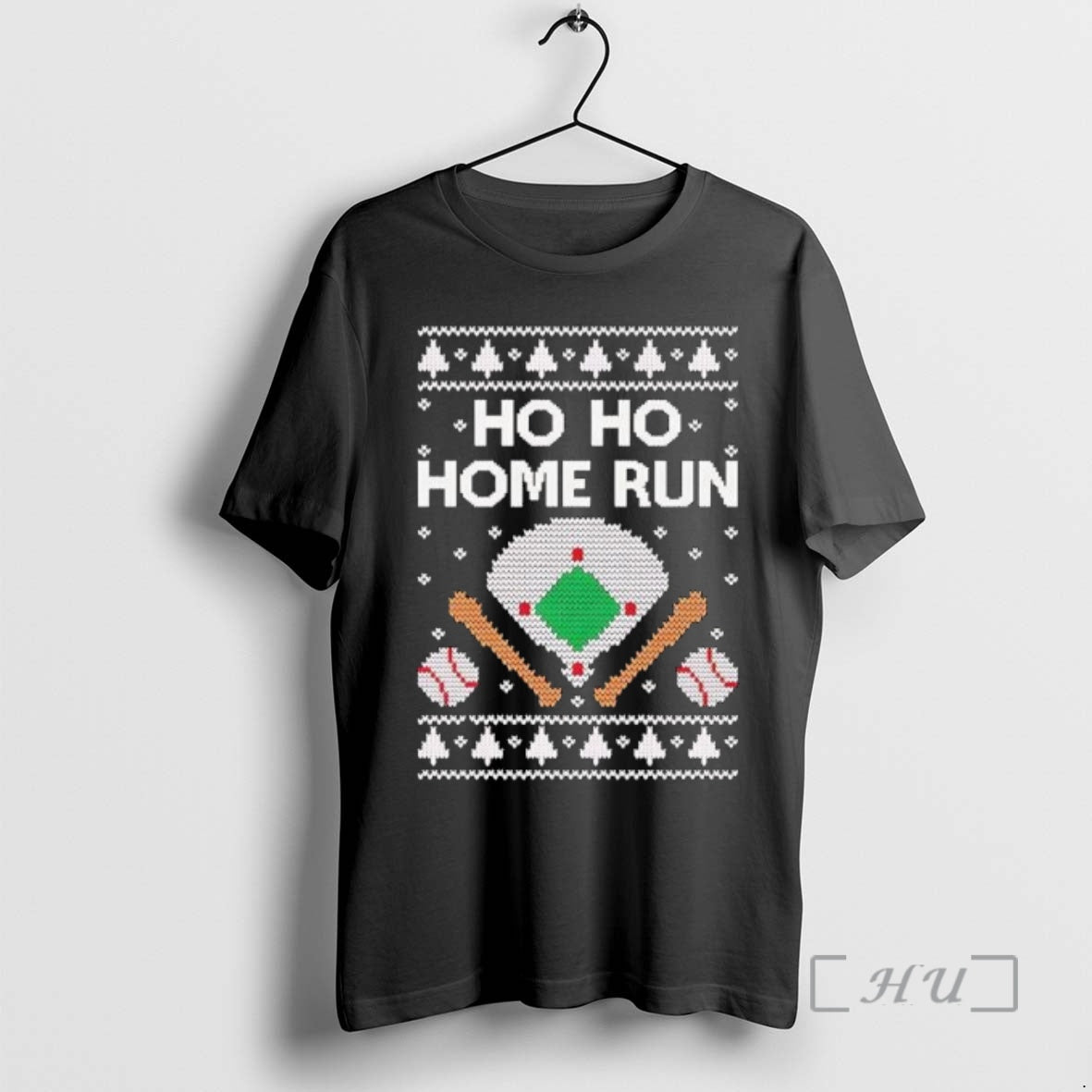 Trending Tstars Ho Ho Home Run Ugly Christmas T-Shirts, Hoodie, Sweatshirt | InkNestWear.com