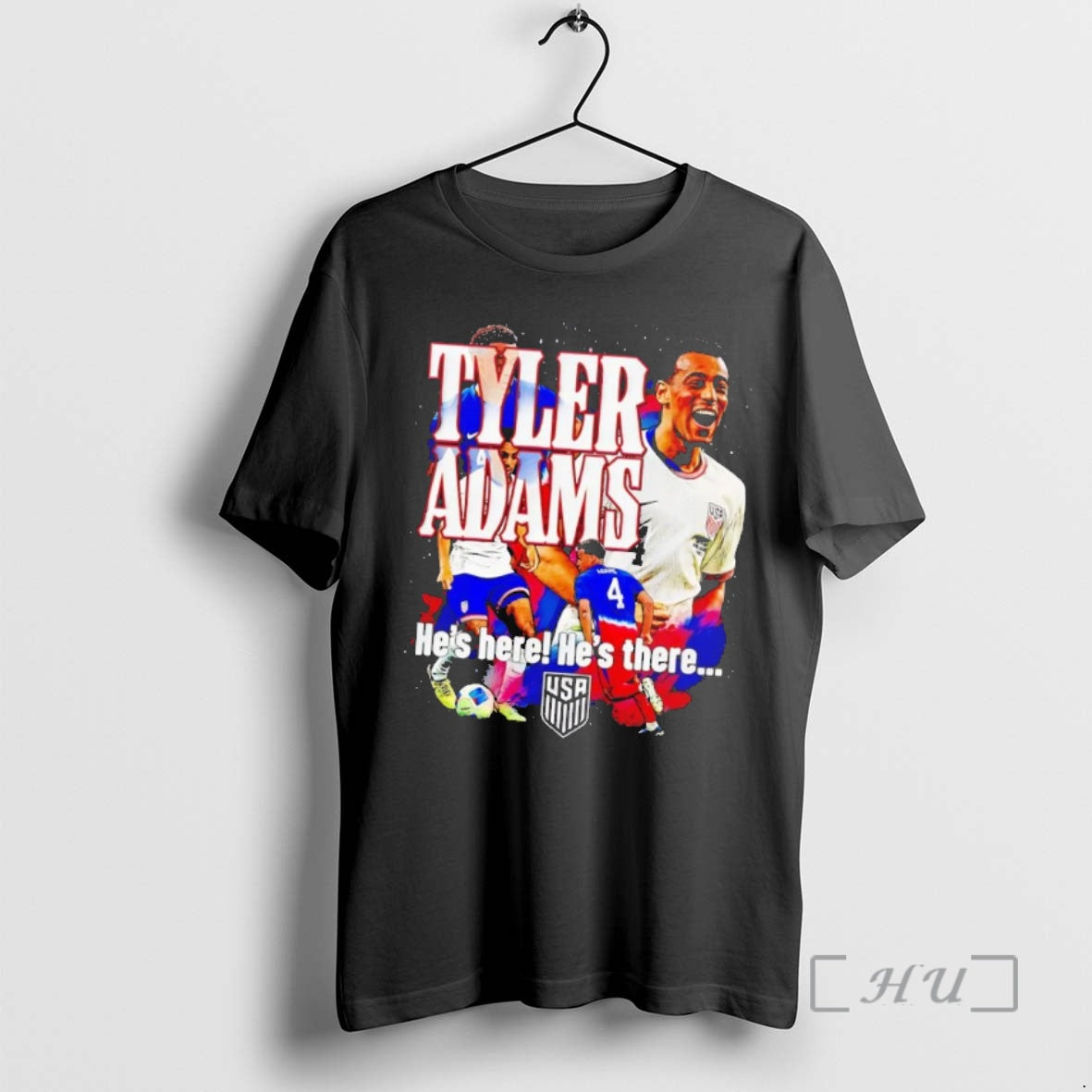 Trending Tyler Adams Hes Here Hes There T-Shirts, Hoodie, Sweatshirt | InkNestWear.com