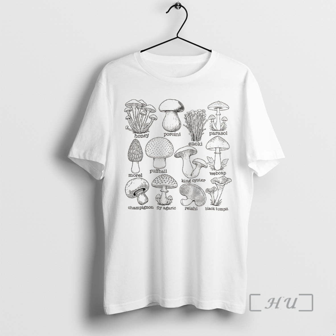 Trending Types Of Mushrooms Sketch Vintage T-Shirts, Hoodie, Sweatshirt | InkNestWear.com