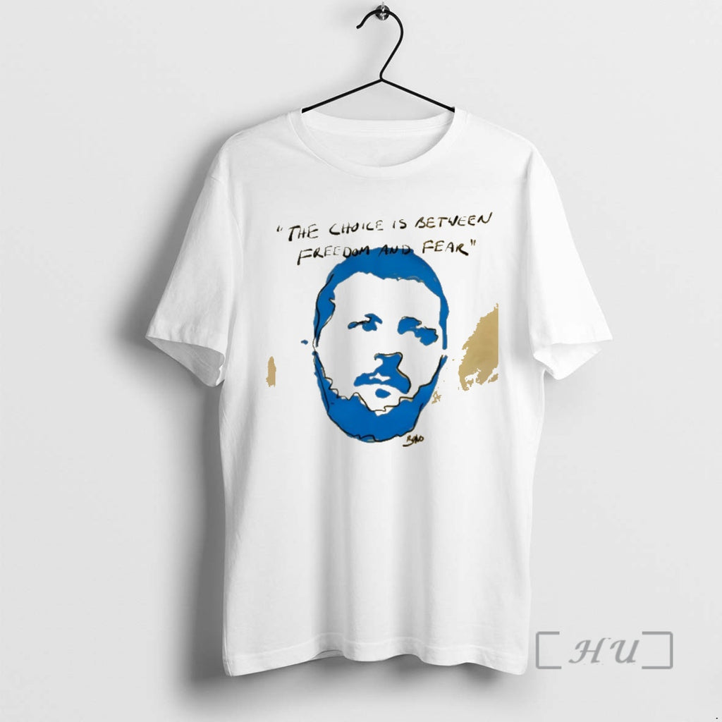 Trending Volodymyr Zelenskyy The Choice Is Between Freedom And Fear T-Shirts, Hoodie, Sweatshirt | InkNestWear.com
