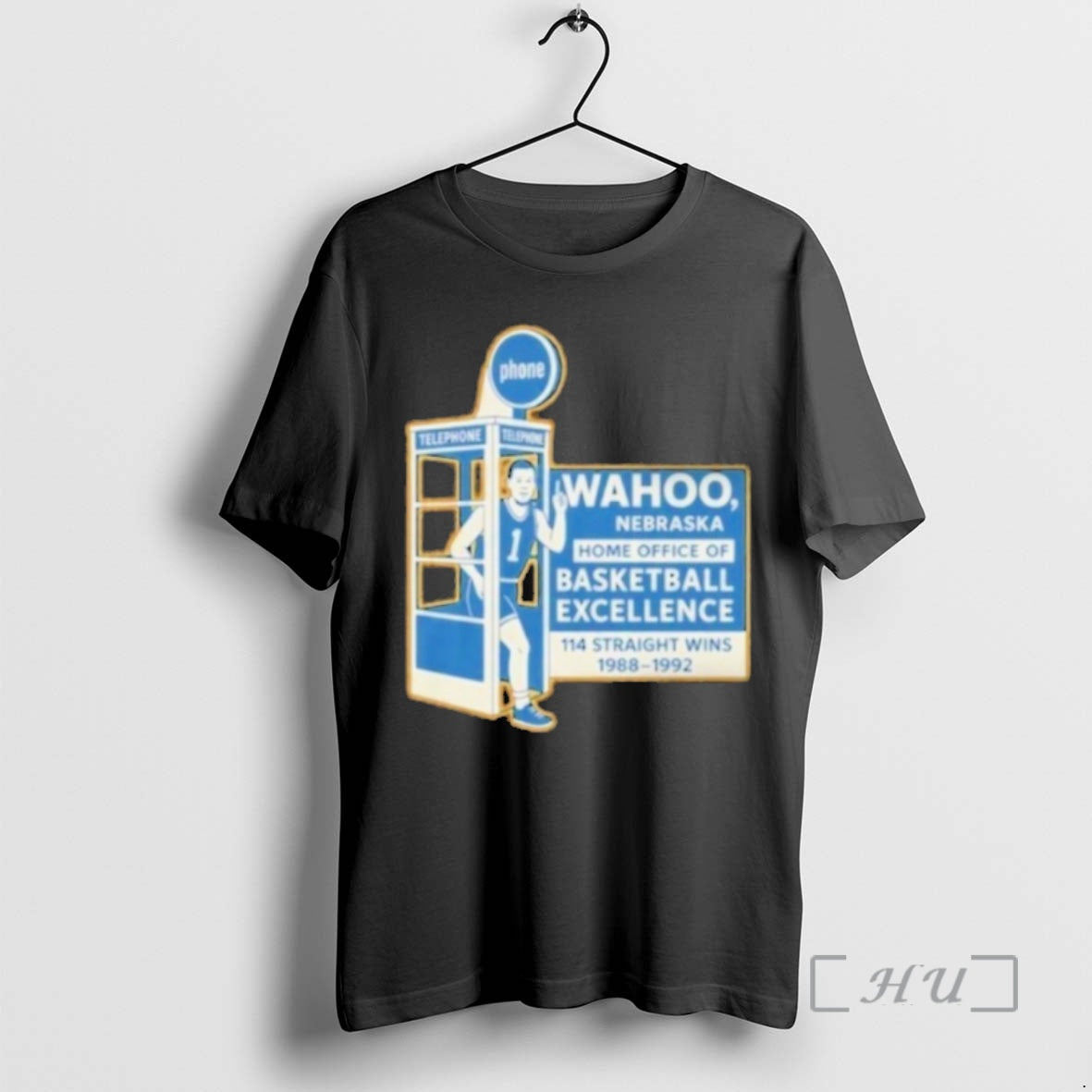 Trending Wahoo Nebraska Home Office Of Basketball Excellence 114 Straight Wins 1988 1992 Premium T-Shirts, Hoodie, Sweatshirt