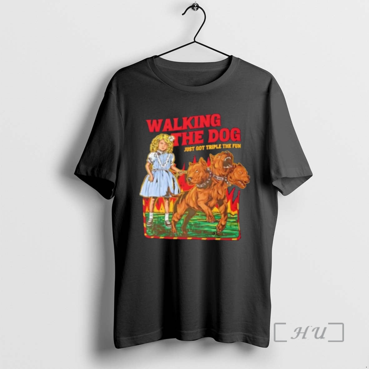 Trending Walking The Dog Triple Fun T-Shirts, Hoodie, Sweatshirt | InkNestWear.com