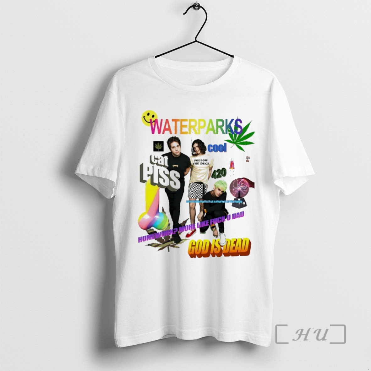 Trending Waterparks Cat Piss God Is Dead T-Shirts, Hoodie, Sweatshirt | InkNestWear.com