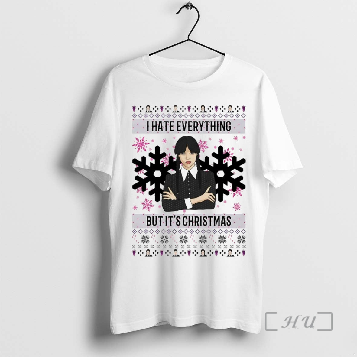 Trending Wednesday Addams I Hate Everything But Its Christmas T-Shirts, Hoodie, Sweatshirt | InkNestWear.com