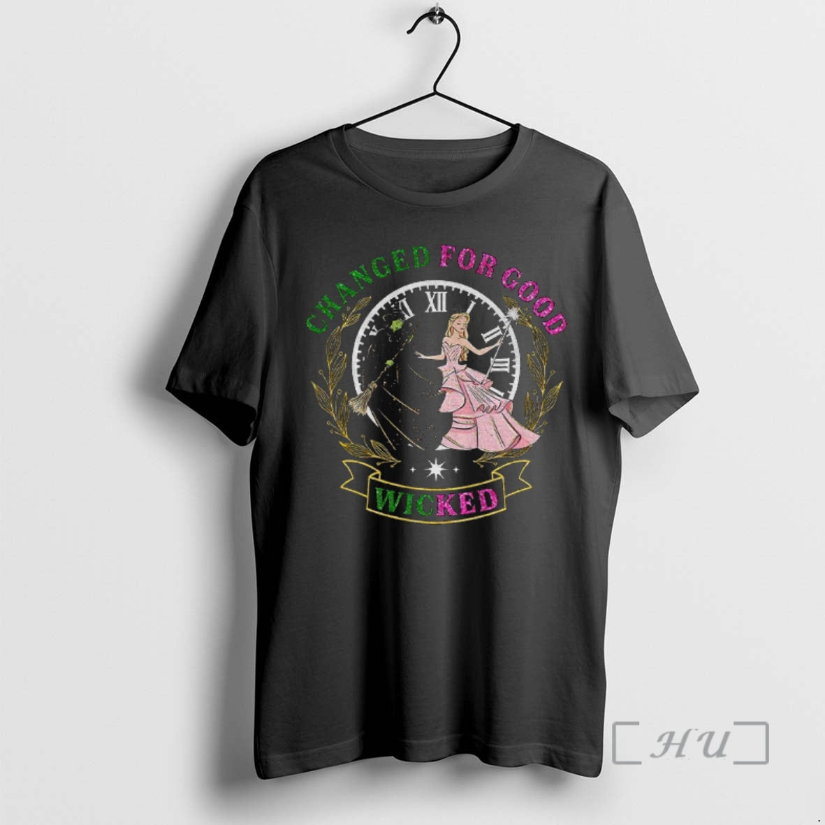 Trending Wicked Movie Changed For Good Coquette Bow Glitter Wicked T-Shirts, Hoodie, Sweatshirt | InkNestWear.com