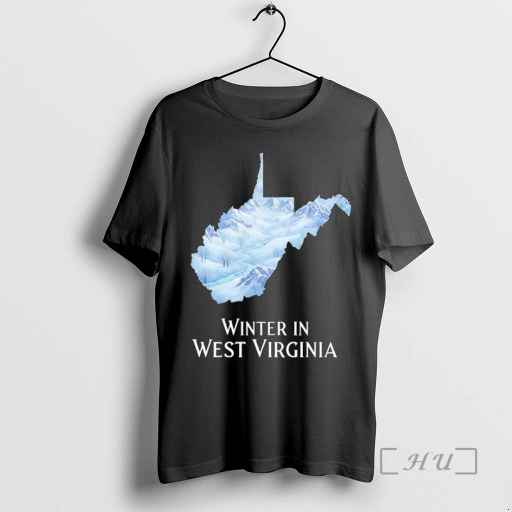 Trending Winter In West Virginia Map T-Shirts, Hoodie, Sweatshirt | InkNestWear.com
