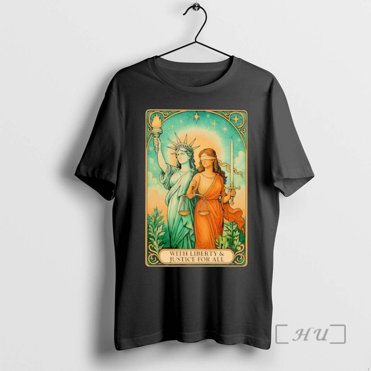 Trending With Liberty And Justice For All Tarot Card T-Shirts, Hoodie, Sweatshirt | InkNestWear.com