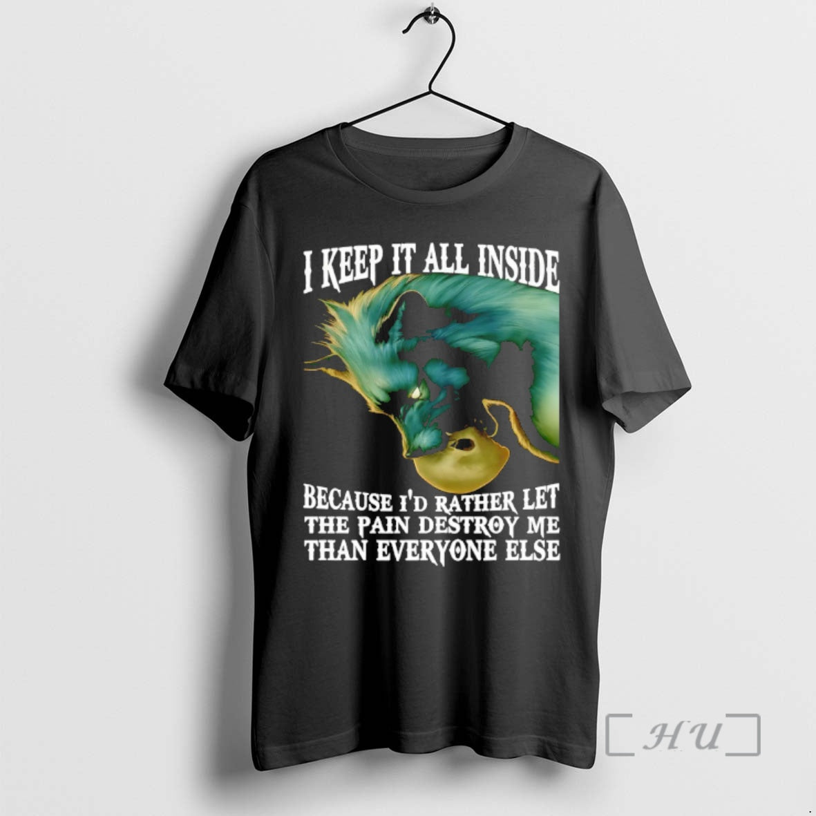 Trending Wolf I Keep It All Inside Because Id Rather Let The Pain Destroy Me T-Shirts, Hoodie, Sweatshirt | InkNestWear.com