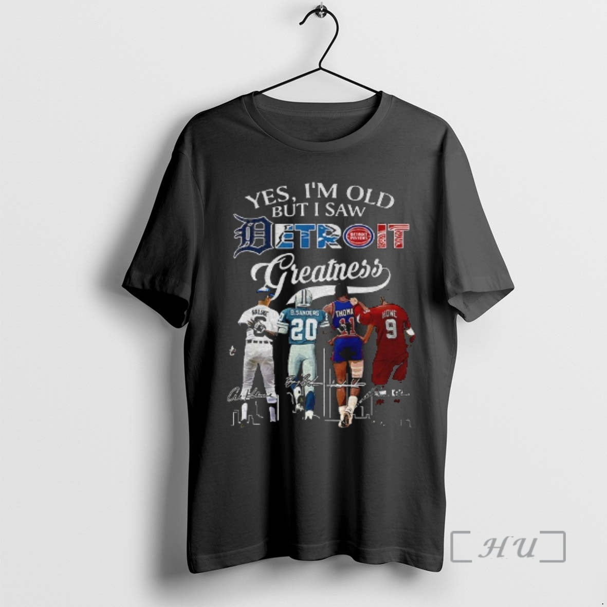 Trending Yes Im Old But I Saw Al Kaline Barry Sanders Isiah Thomas Steve Yzerman T-Shirts, Hoodie, Sweatshirt