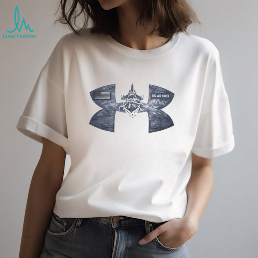 U.S. Air Force Fighter Jet Digital Camo Graphic T Shirt