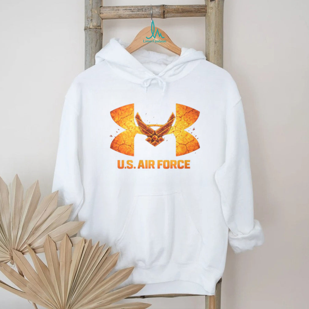U.S. Air Force Wings Fire Texture Sport Graphic T Shirt