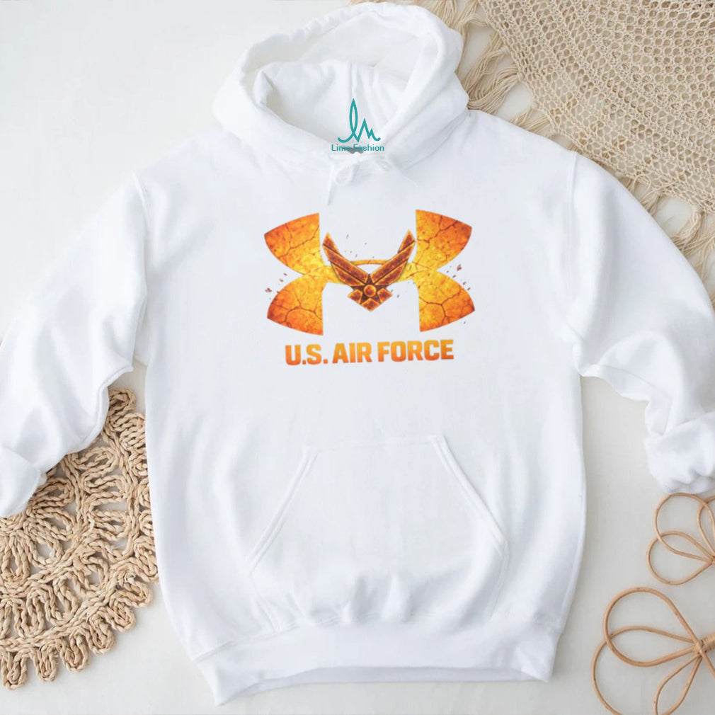 U.S. Air Force Wings Fire Texture Sport Graphic T Shirt