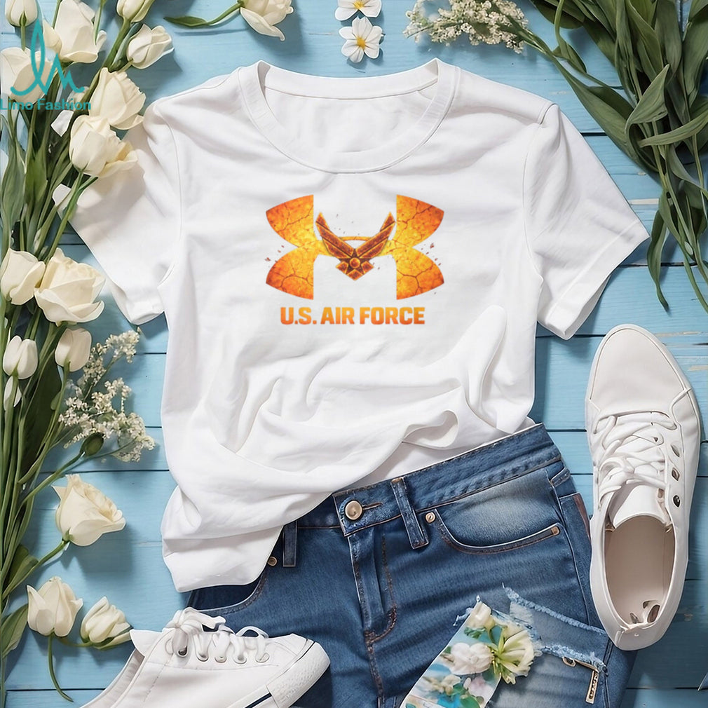 U.S. Air Force Wings Fire Texture Sport Graphic T Shirt