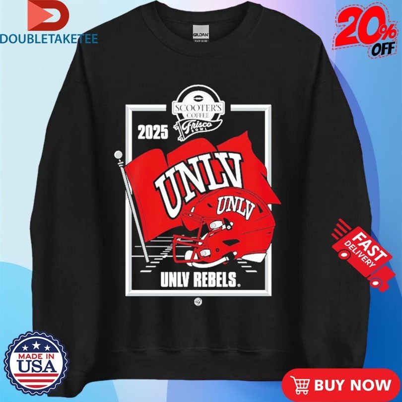 UNLV Rebels Scooter’s Coffee Frisco Bowl Helmet Shirts
