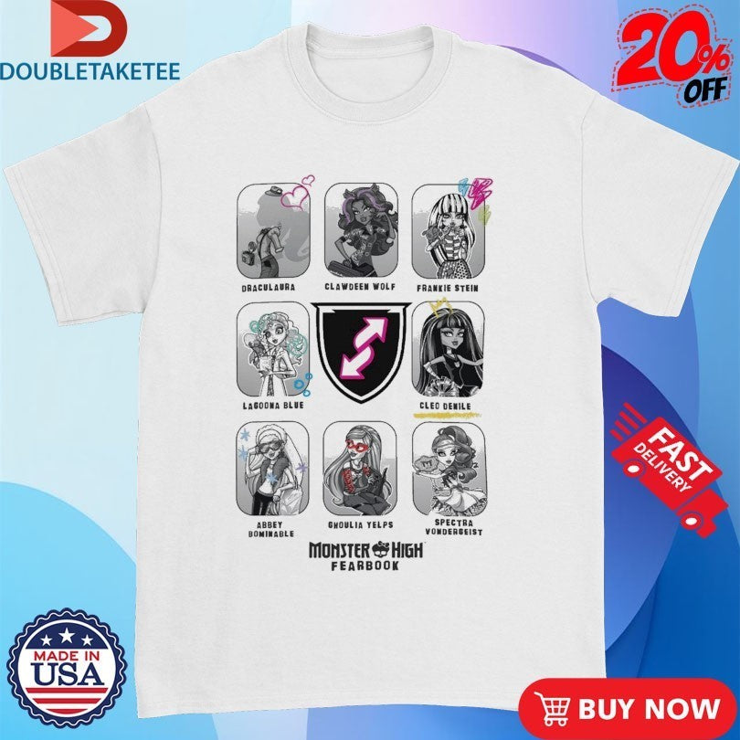 UNO Monster High Fearbook Shirts