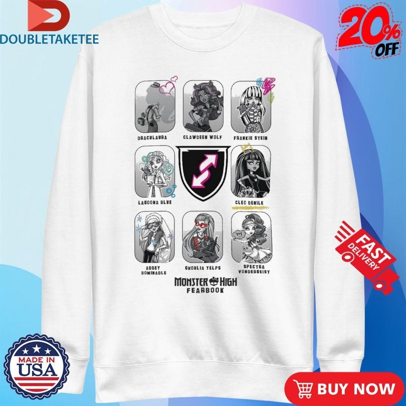 UNO Monster High Fearbook Shirts