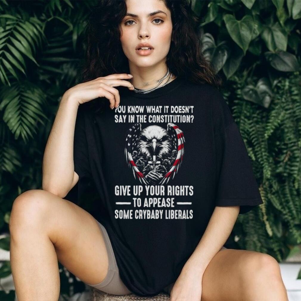 US Constitution Rights American Eagle Patriotic Military T Shirt