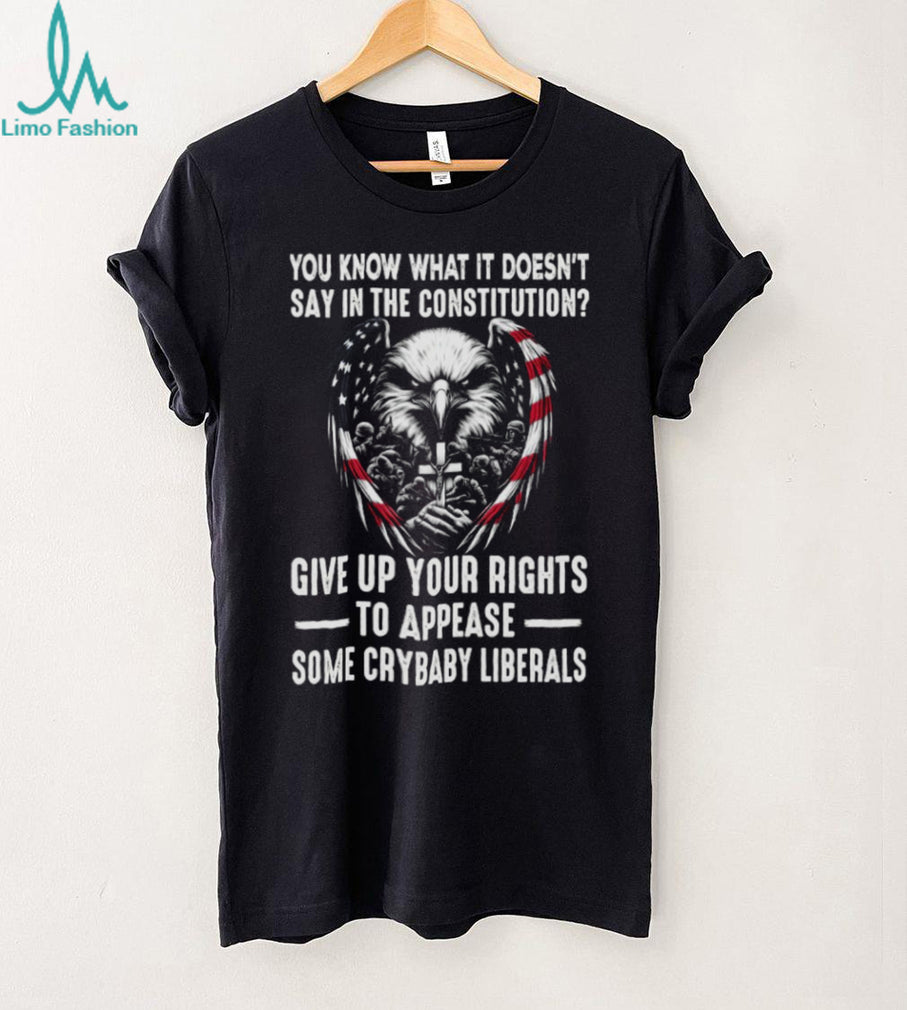 US Constitution Rights American Eagle Patriotic Military T Shirt