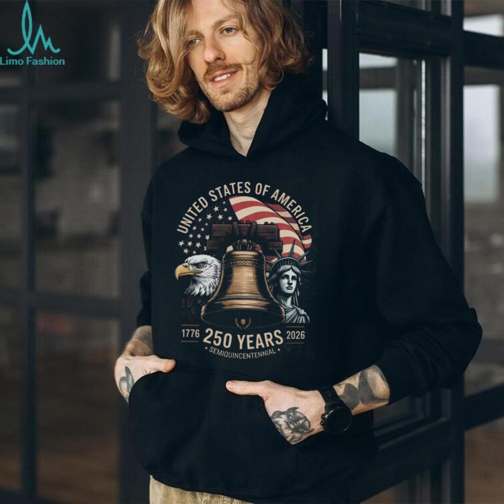 USA 250 Years Semiquincentennial Liberty Bell Patriotic T Shirt
